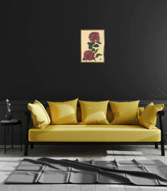 植物画 - Hortensia Bordeaux 2025